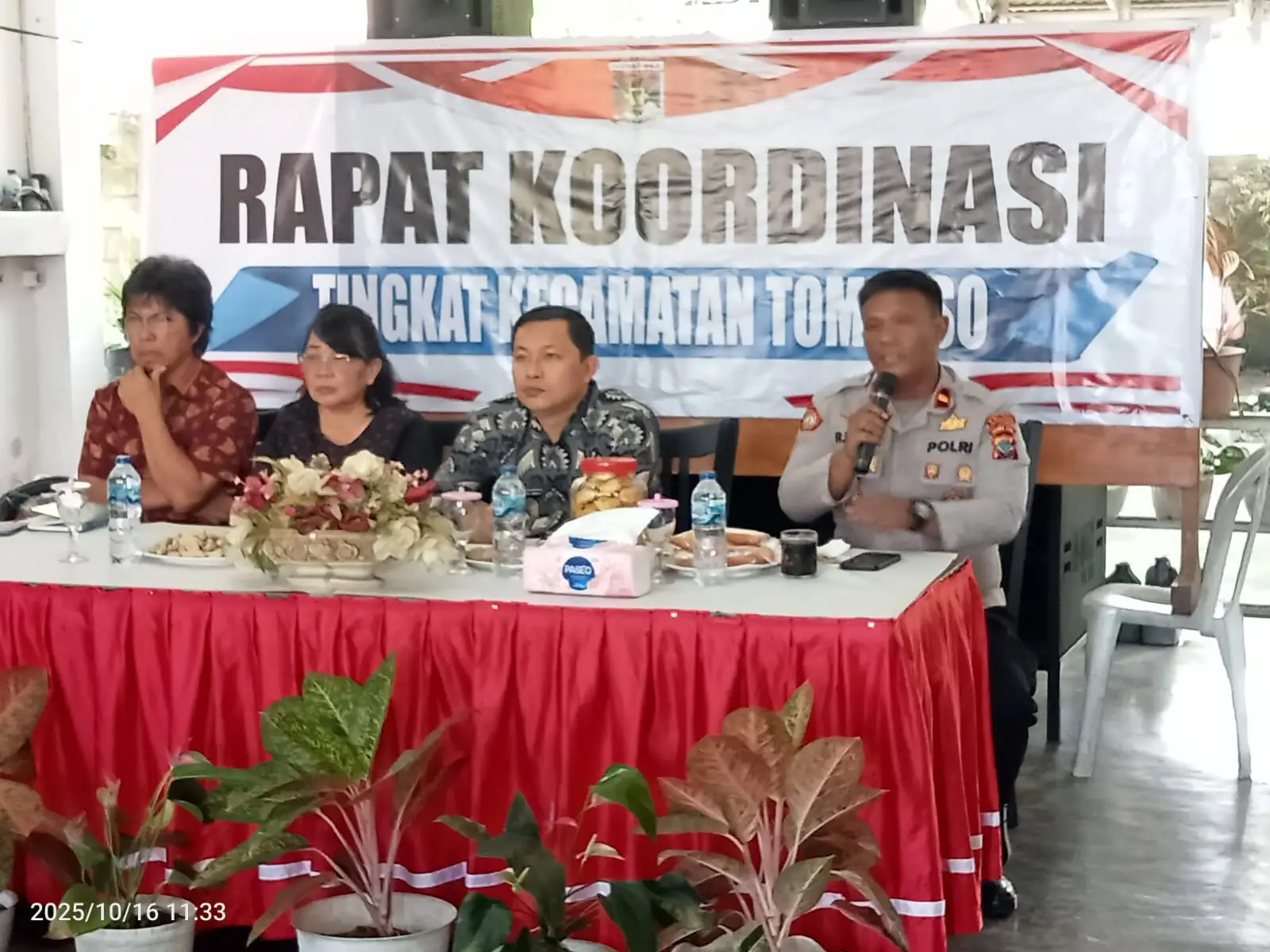 Rakor Kecamatan Tompaso Bahas Program Kerja, Kamtibmas, dan Persiapan Pengucapan Syukur
